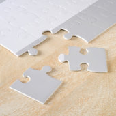 Lichtgrijze en witte strepen legpuzzel (Zijkant)