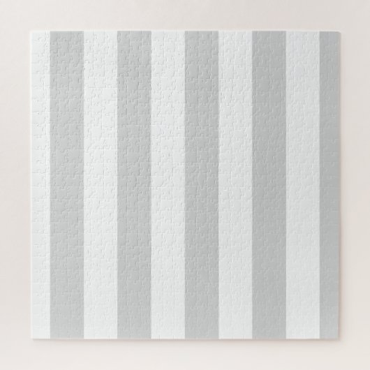 Lichtgrijze en witte strepen legpuzzel (Verticaal)