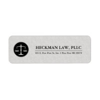 Lichtgrijze Gedrukte Linnen Zwarte Justice Logo