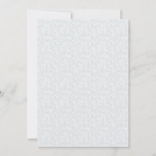 Lichtgrijze geometrische bloempatroon bedankkaart