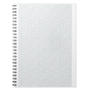 Lichtgrijze geometrische bloempatroon notitieboek