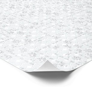 Lichtgrijze geometrische bloempatroon perfect poster