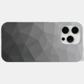 Lichtgrijze geometrische mesh-patroon met verloop Case-Mate iPhone case (Achterkant (horizontaal))
