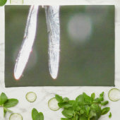 Lichtgrijze limonade theedoek (Gevouwen)