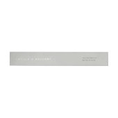 Lichtgrijze Minimalistische Voornaam Wrap Around (Individueel)