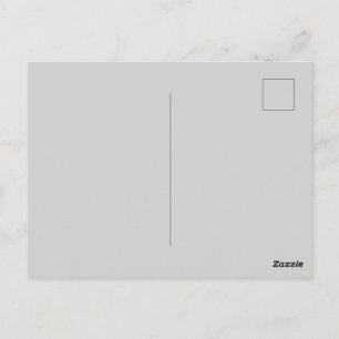Lichtgrijze postkaart met gepersonaliseerd groeton