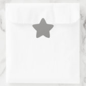 Lichtgrijze Star Sticker (Tas)