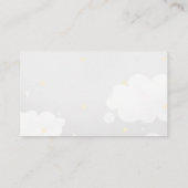 Lichtgrijze Starry Sky Luier Raffle Kaart Tickets (Achterkant)
