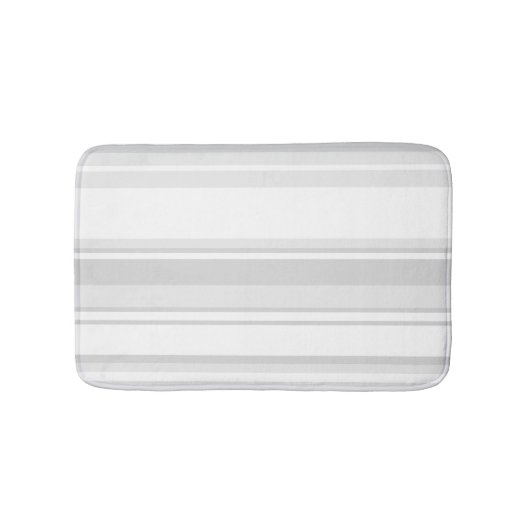 Lichtgrijze strepen badmat (Voorkant)