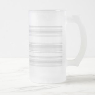 Lichtgrijze strepen matglas bierpul