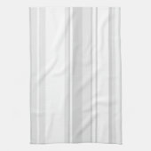 Lichtgrijze strepen theedoek (Verticaal)