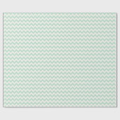 Lichtgroen Chevron-inpakpapier Cadeaupapier (Vlak)