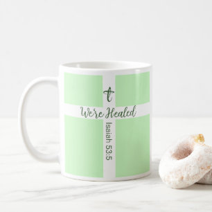 Lichtgroen Christelijk Geloof Healing Bijbel Verse Koffiemok