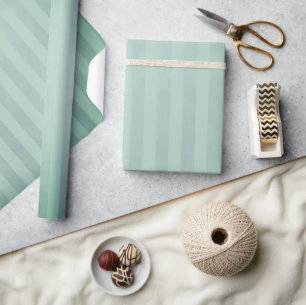 Lichtgroen en gevlekt donkergroen gestreept cadeaupapier