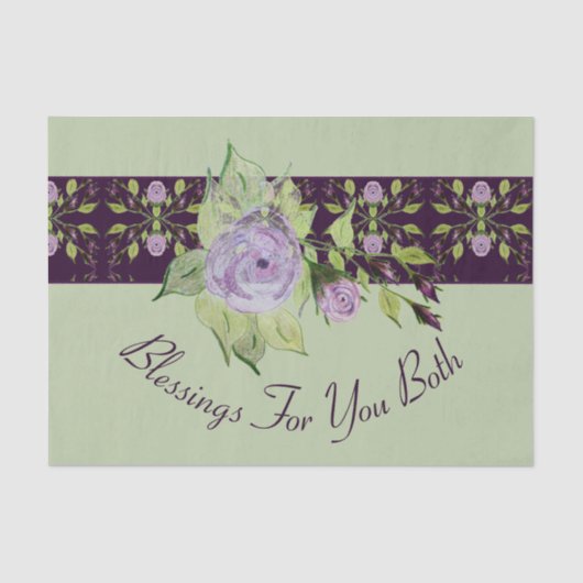 Lichtgroen met Paarse Tissuepapier (Voorkant)