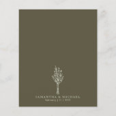 Lichtgroen modern budget We Do Botanisch Flyer (Achterkant)