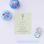 Lichtgroen modern budget We Do Botanisch Flyer (Enkel)