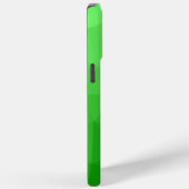 Lichtgroen ombre geometrisch maaspatroon Monogram Case-Mate iPhone Case (Achterkant / Rechts)