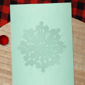 Lichtgroen, rode Logo, witte sneeuwbedrijf Kaart