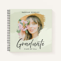 Lichtgroen Voeg uw foto toe Custom Afstuderen Gues