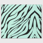 Lichtgroen zebrapatroon cadeaupapier (Vlak)
