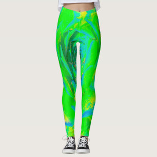 Lichtgroene Chartreuse Vetplant Sedum Rozet Leggings