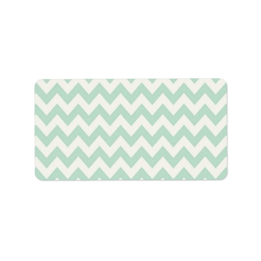 Lichtgroene Chevron Adresetiketten Etiket (Voorkant)