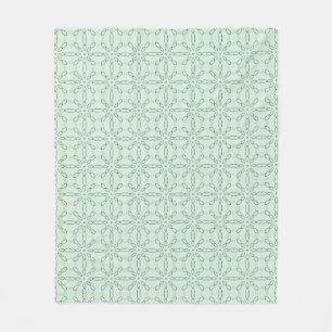 Lichtgroene doodle fleece deken