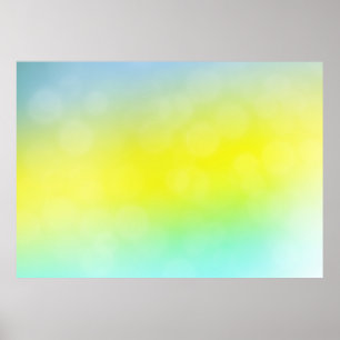 Lichtgroene, gele abstracte wazige achtergrond. C Poster