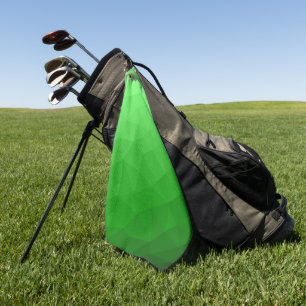 Lichtgroene geometrische mesh heldere patroon golfhanddoek