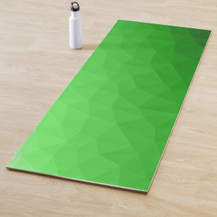 Lichtgroene geometrische mesh heldere patroon yogamat