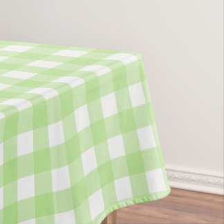 Lichtgroene Gingham tafelkleed
