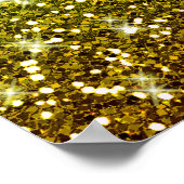 Lichtgroene goudglitters poster (Hoek)