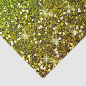 Lichtgroene goudglitters tissuepapier (Detail)