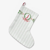 Lichtgroene hoofdhuid grote kerstsok (Voorkant (Hangend))