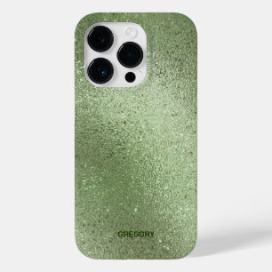 Lichtgroene iriserende achtergrond Case-Mate iPhone 14 pro hoesje
