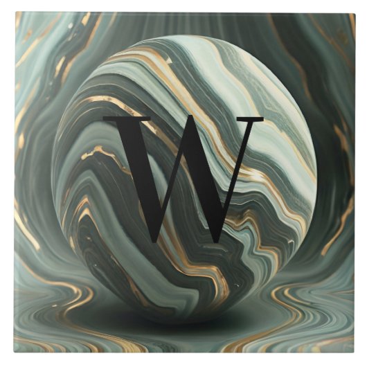 Lichtgroene marmeren Tegel Tegeltje (Voorkant)