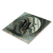 Lichtgroene marmeren Tegel Tegeltje (Zijkant)