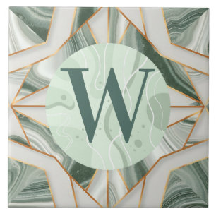 Lichtgroene marmeren Tegel Tegeltje