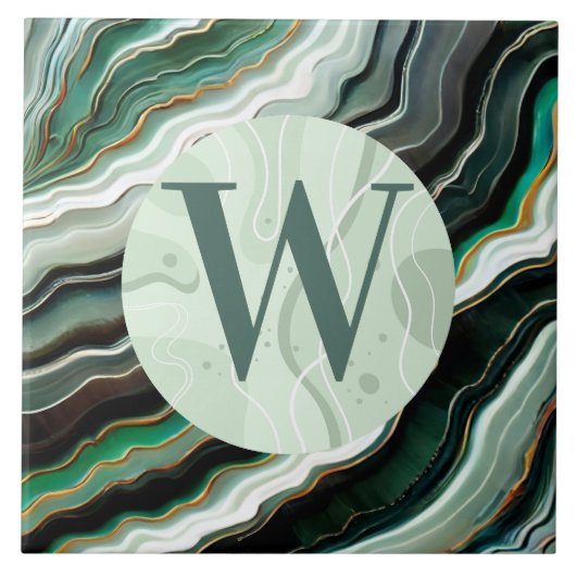 Lichtgroene marmeren Tegel Tegeltje (Voorkant)