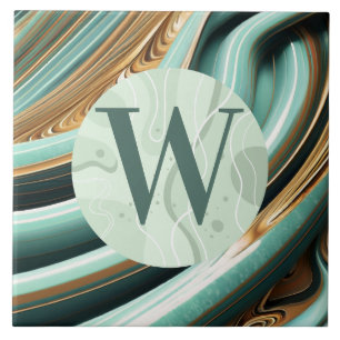 Lichtgroene marmeren Tegel Tegeltje