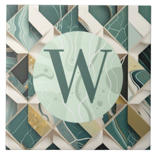 Lichtgroene marmeren Tegel Tegeltje