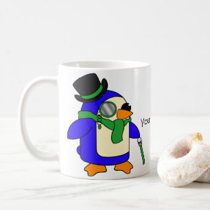 Lichtgroene pinguïns koffiemok