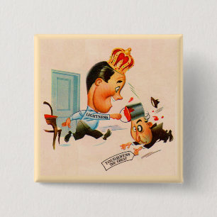 Lichtheid, keihard vierkante button 5,1 cm