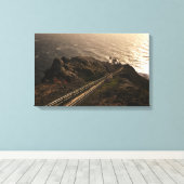 Lichthuis in Point Rayes Canvas Afdruk (Insitu (Houten vloer))