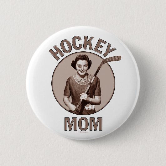 Lichtknop voor ockey mama ronde button 5,7 cm (Voorkant)