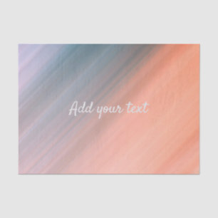 Lichtkoraal en grijs tissuepapier