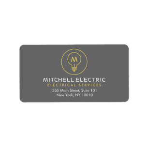 LICHTKRINGEL MONOGRAM LOGO voor ELEKTRICIENS Etiket