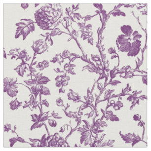 Lichtpaarse bloem toile stof