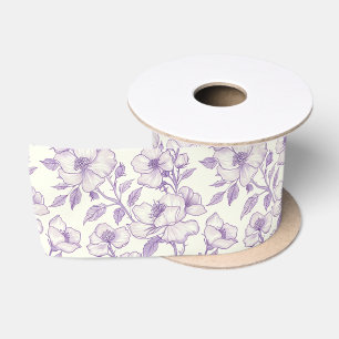 Lichtpaarse Chinoiserie Decoupage Lint